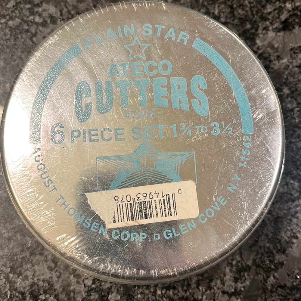 Ateco star cookie cutters
